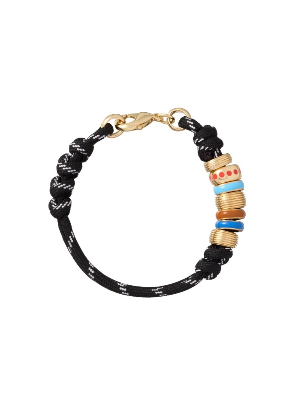 Roxanne Assoulin The Super Size Happy Cord Bracelet Black